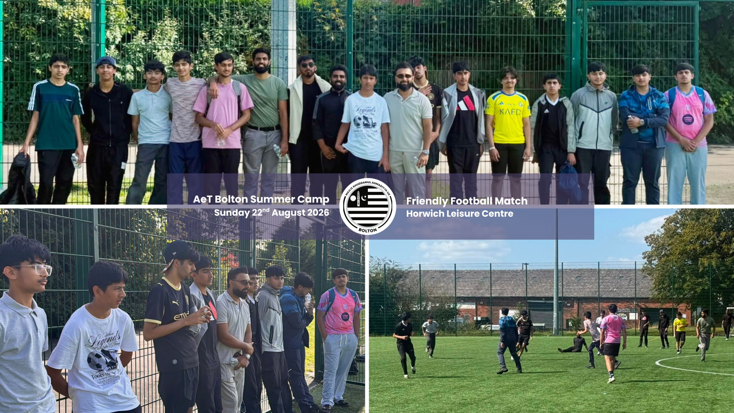 Football match at Horwich Lesiure Centre